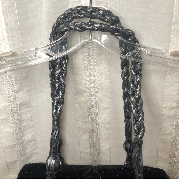 Francesco Biasia velvet beaded shoulder bag - Picture 2 of 8